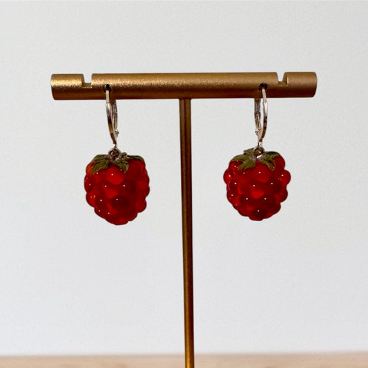Raspberry Earrings